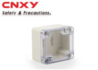 Screw locking IP65 clear lid plastic junction box 64*58*35mm electrical box