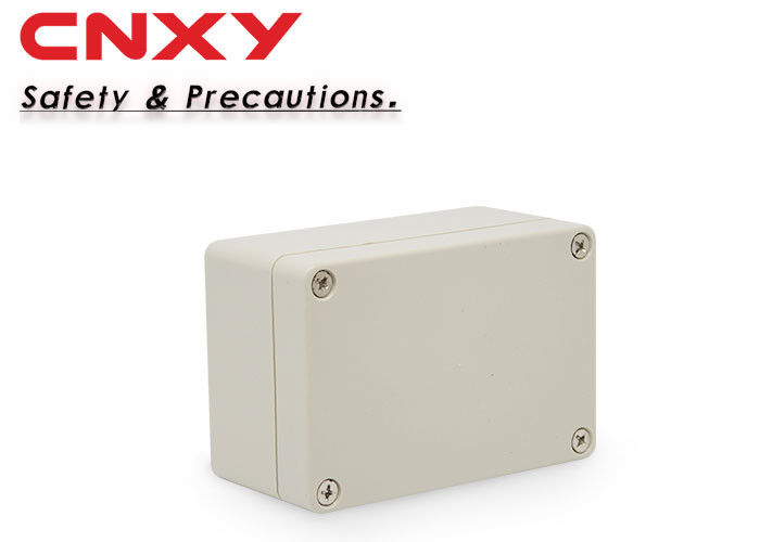 Pale Gray Plastic Junction Box , Dustproof Electronic Instrument Enclosures