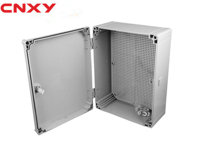 Durable Plastic Hinged Box IK 08 Protection Level Acid Corrosion With Lock