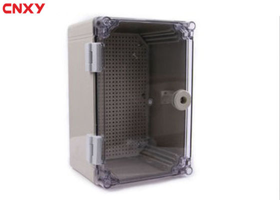 Safety Plastic Hinged Box , Waterproof Terminal Box PC Retardant Material