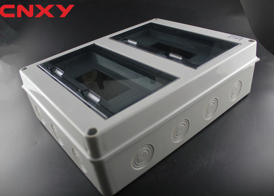 Waterproof IP65 Electrical Circuit Breaker Box ABS Material With PC Cover