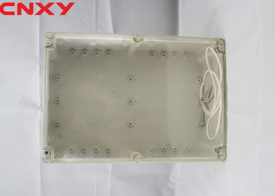 Dustproof IP65 screw open-close type plastic junction box clear waterproof enclosure 263*182*95 mm