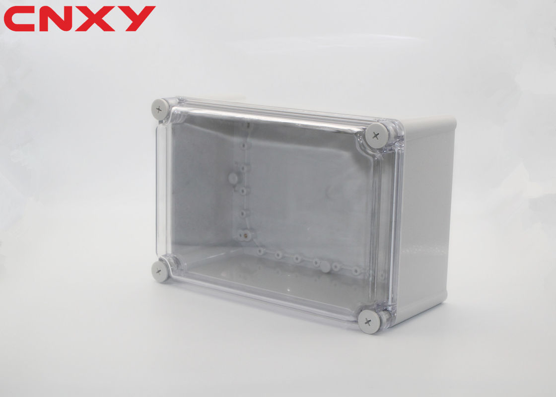 Transparent cover custom plastic electronic enclosure waterproof junction box clear waterproof enclosure 280*190*130mm